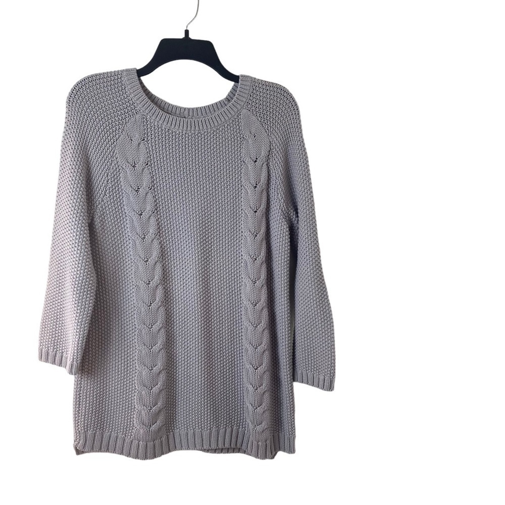 【SATIIIZ】remine see-through cable knitwear Seed Heritage Linear Cable Knit | David Jones